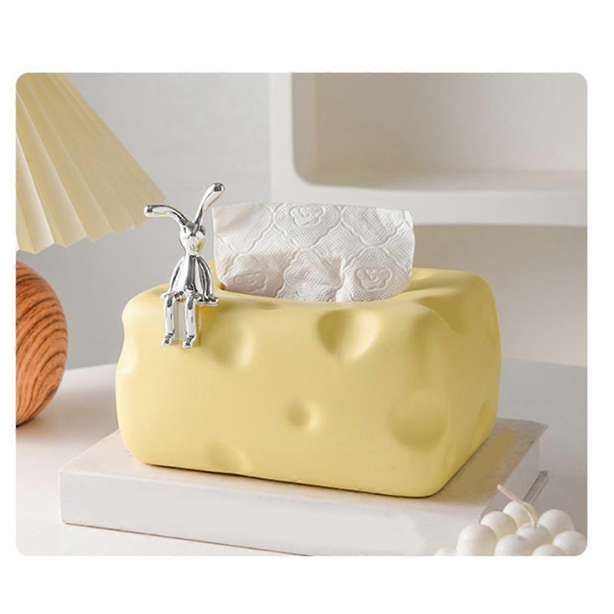Cheese Shape Tissue Box Multifunctional Paper Towel Storage Case