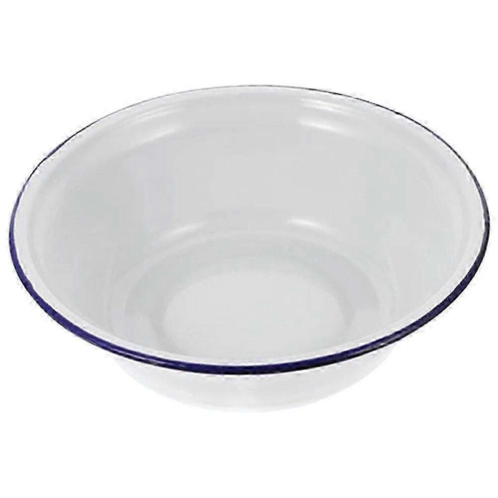 Retro Enamel Basin Enamel Mixing Bowl Kitchen Soup Serving Bowl Salad Mixing Bowl