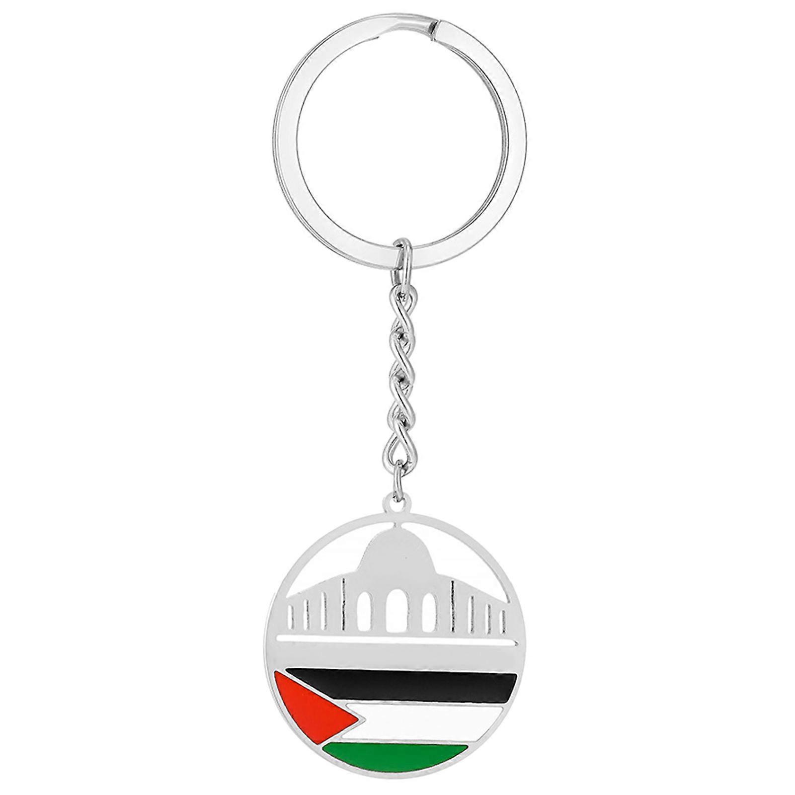 PLE Maps Porte-clés Portable Maps Pendentif Porte-clés FashionableTitanium Steel Keyrings Accessoire pour les amoureux de la mode Argent