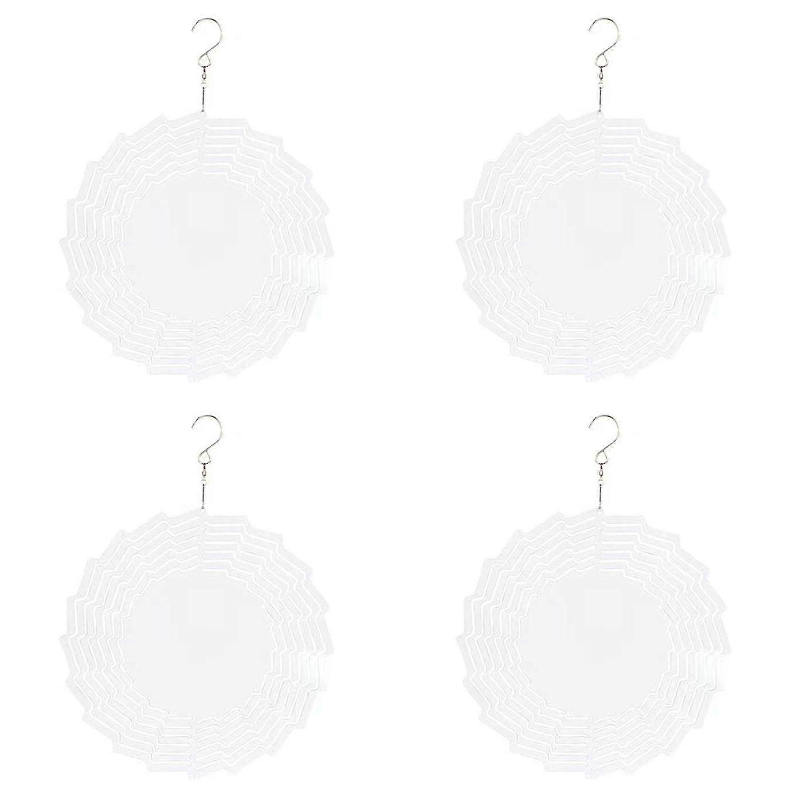 Carillons éoliens suspendus par sublimation, en aluminium, imprimés sur les deux faces, décoration de jardin extérieure pour Halloween