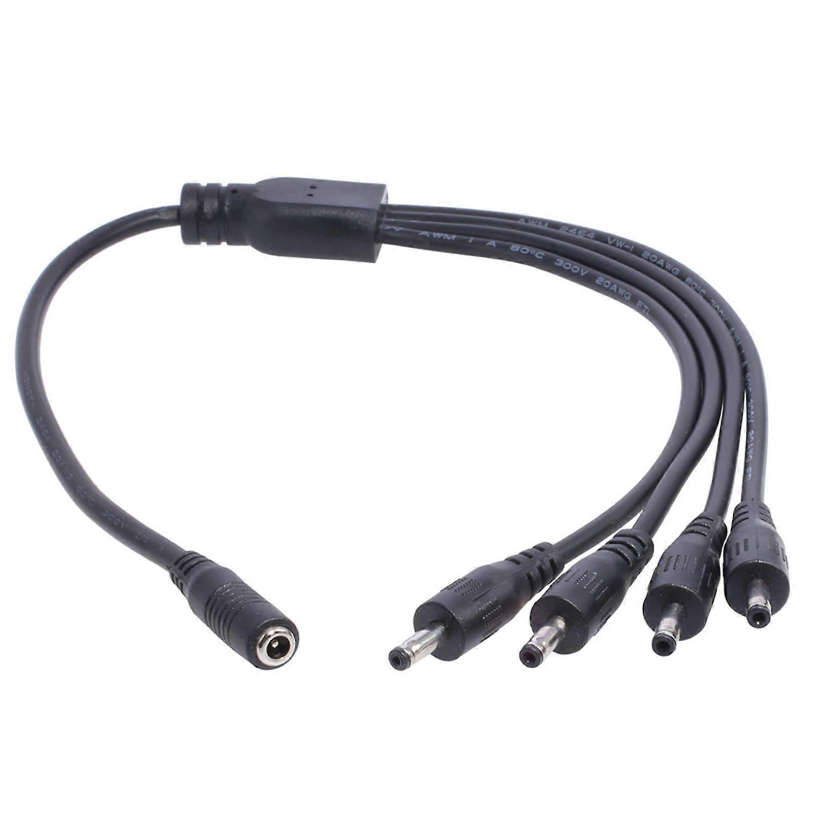Câble d’extension DC femelle à connecteur d’alimentation mâle 3.5mmx1.35mm Cordon adaptateur de prise pour lumière LED caméras de vidéosurveillance 40cm