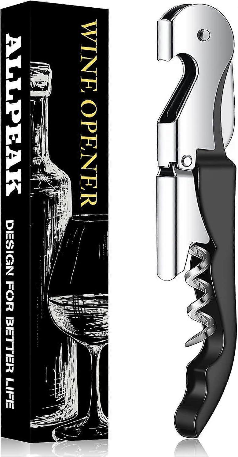 Bottle Opener Professional Bottle Opener - 1 pc Wine Bottle Opener, Wine Opener, Sommelier, Bottle Opener, Wine Accessories, Beer Bottle Opener - Blac