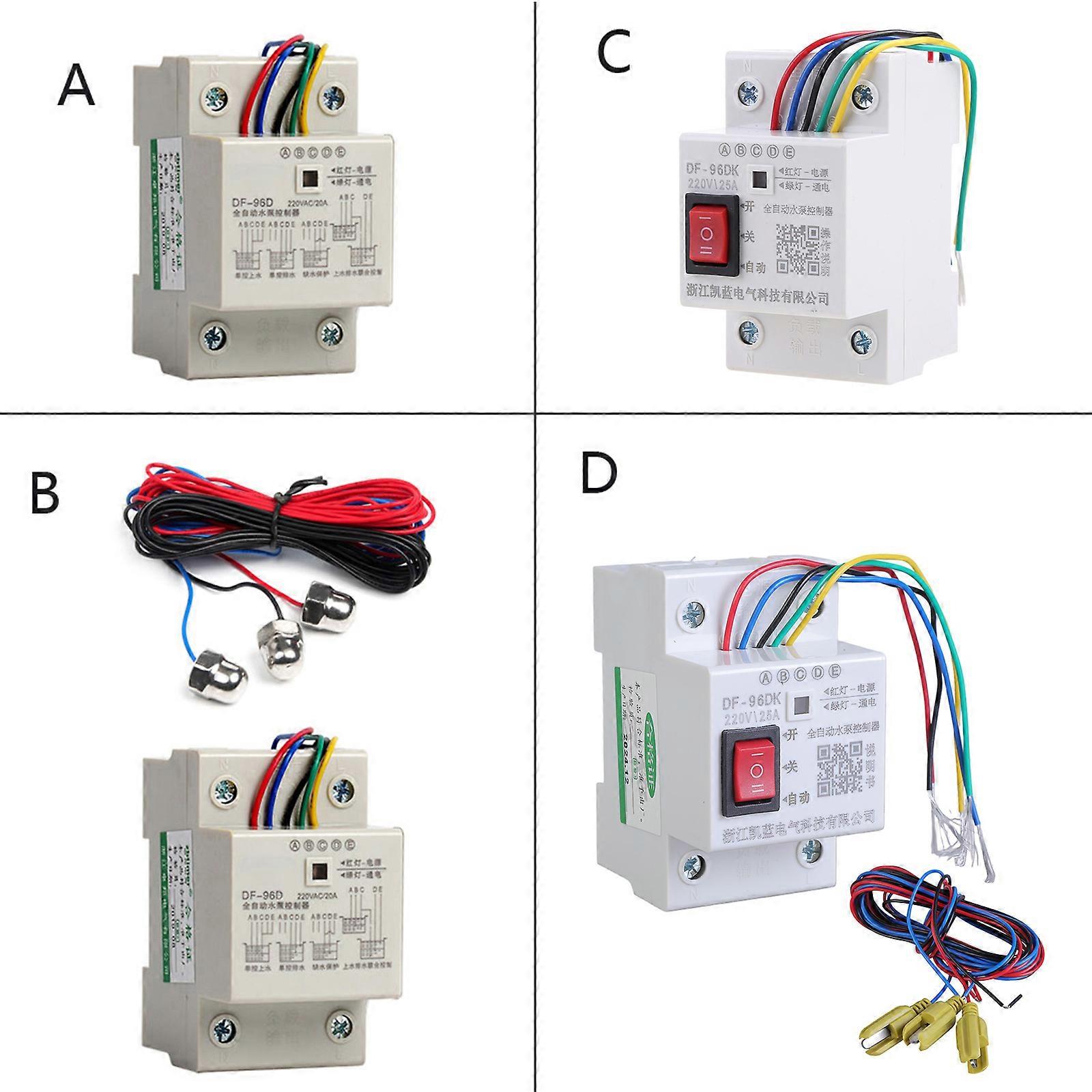 DF-96D Automatic Water Level Controller Water for Tank Automatic Filling System for Either to Fill or Empty a for Tank D  Grey