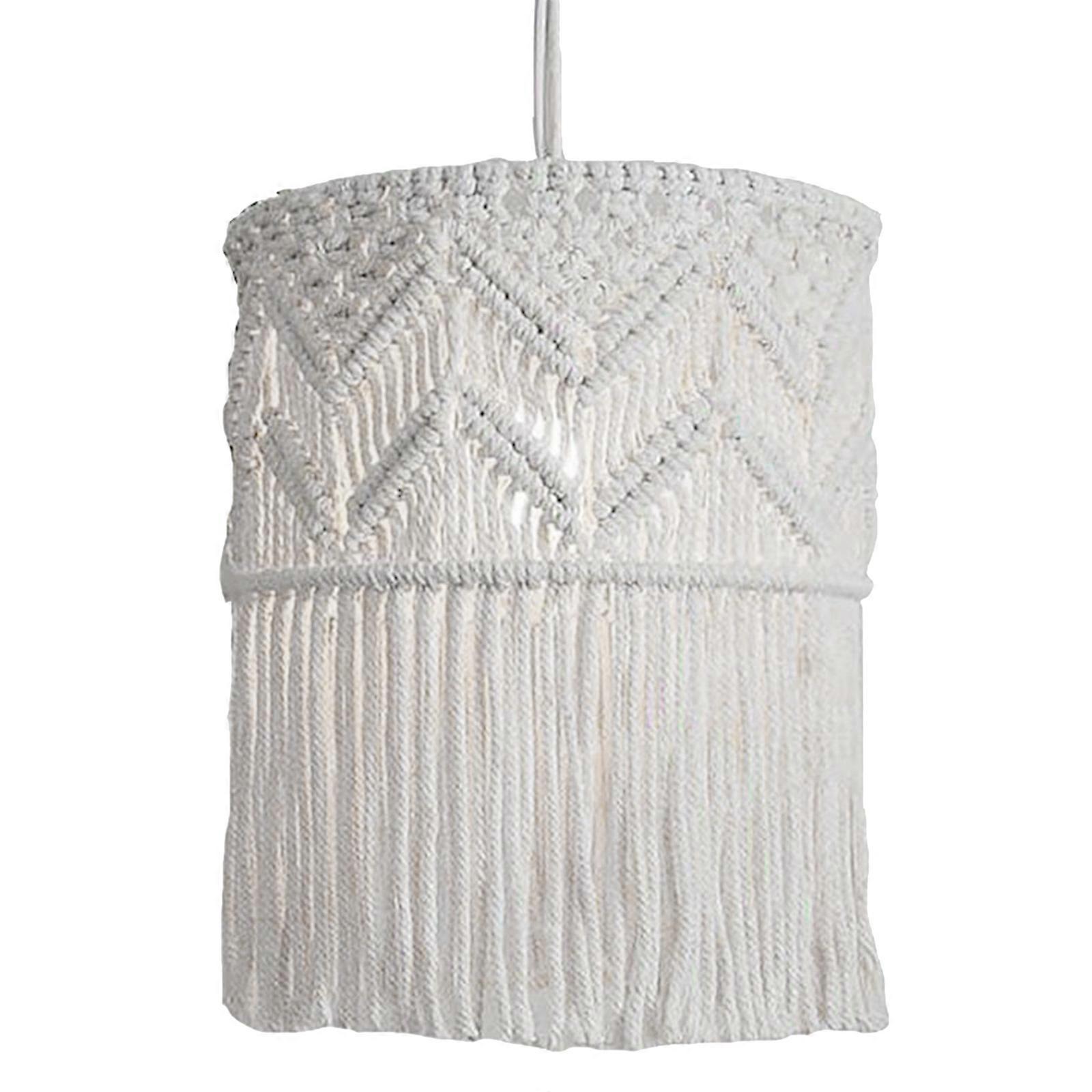 Durable Cotton Rope Woven Ceiling Lights Shade Woven Lampshade Pendant Create Warm and Inviting Feel in Any Room