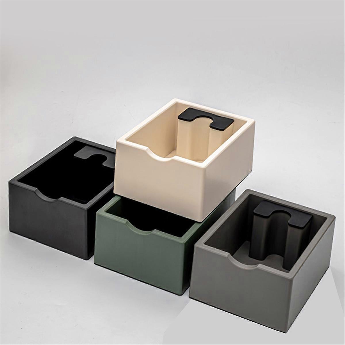 Anti Slip Espresso Coffee Grounds Waste Box Coffee Grounds Box Coffee Grounds Bucket Coffee Grounds Knock Box Green