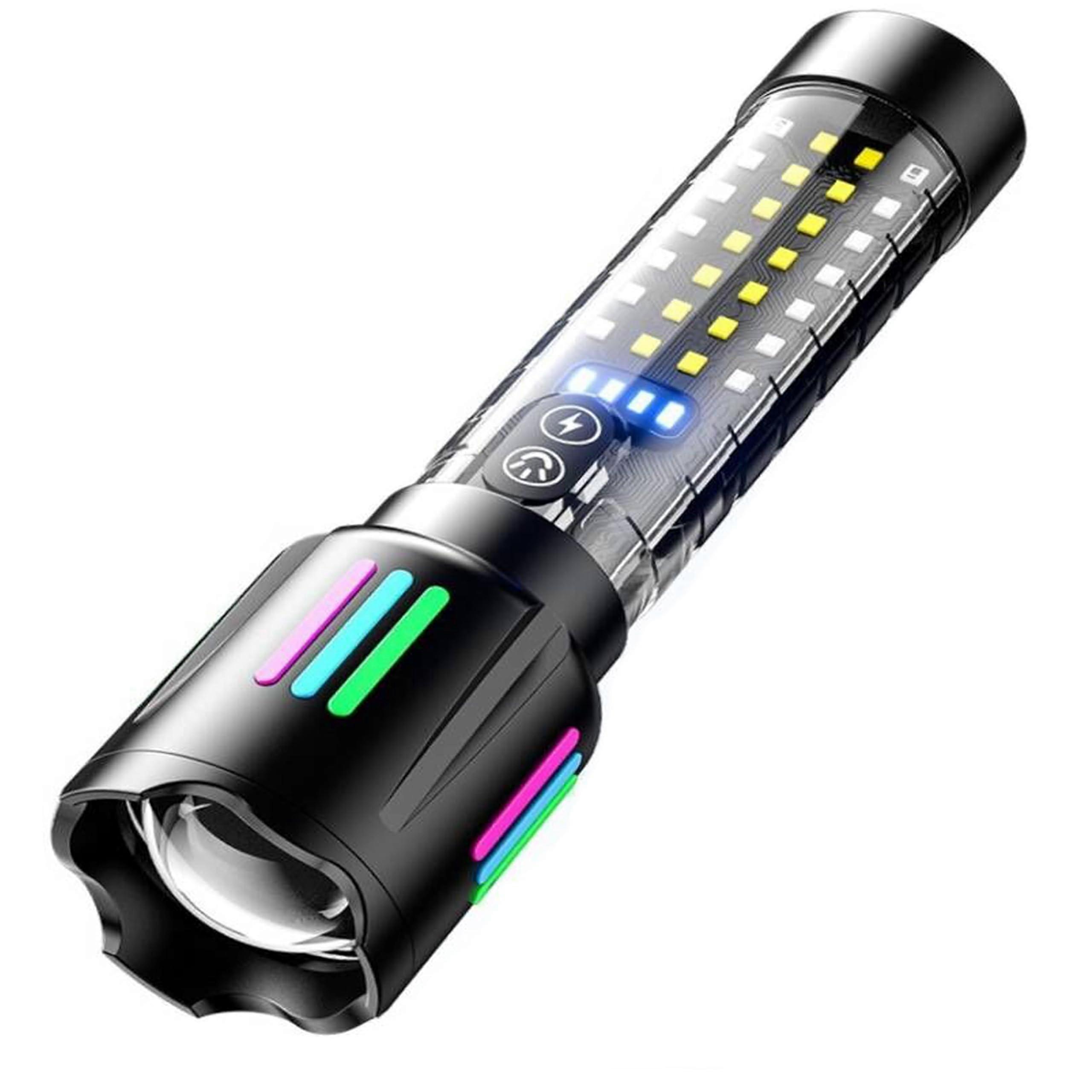 Flashlights High Lumens, Rechargeable 2,000,000 Lumens LED Handheld Flashlight 5 Modes, Zoomable, IPX6