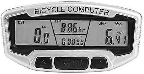 Odometer Set with Wired Extension Mount Backlight Dustproof Waterproof Bicycle Stopwatch Speedometer
