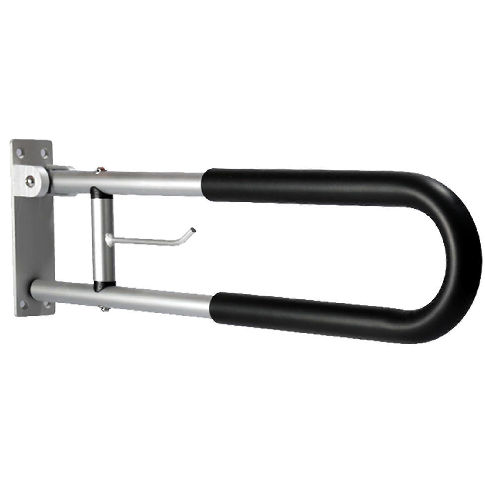 Handicap Holding Bars Rays 23.6 Inch Toilet Paper Holder Design, Thickened Floor, Non-Slip Armrest Cover