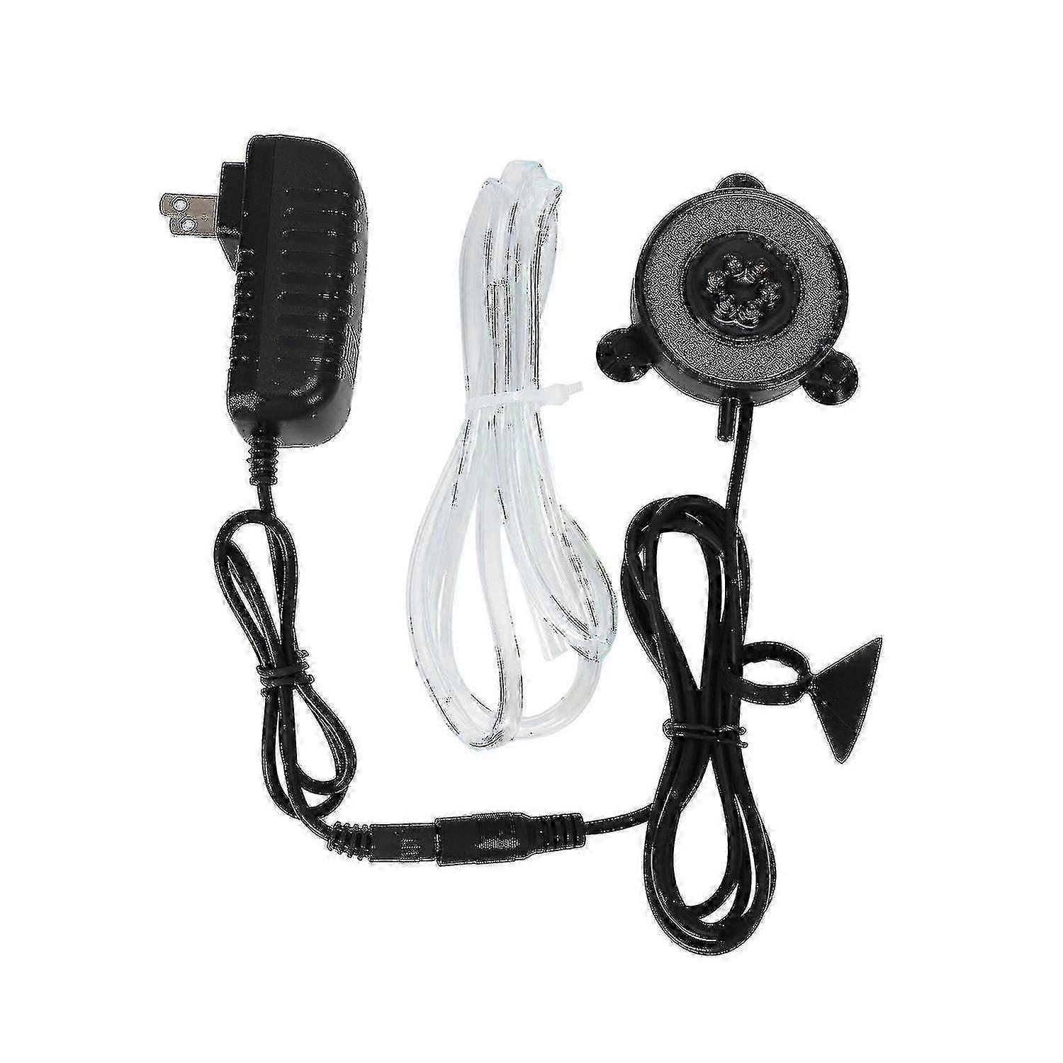 Led Aquarium Air Bubble Light Fish Tank Air Curtain Bubble Stone Disk mit 6 Farbwechsel-LEDs (us hy