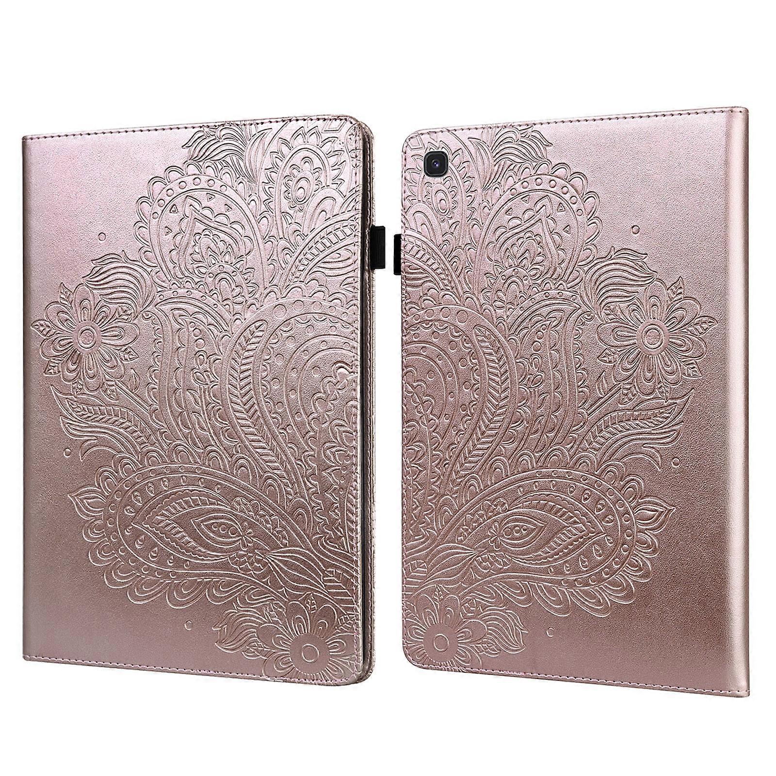 For Samsung Galaxy Tab S5e Peacock Embossed Pattern Leather Tablet Case