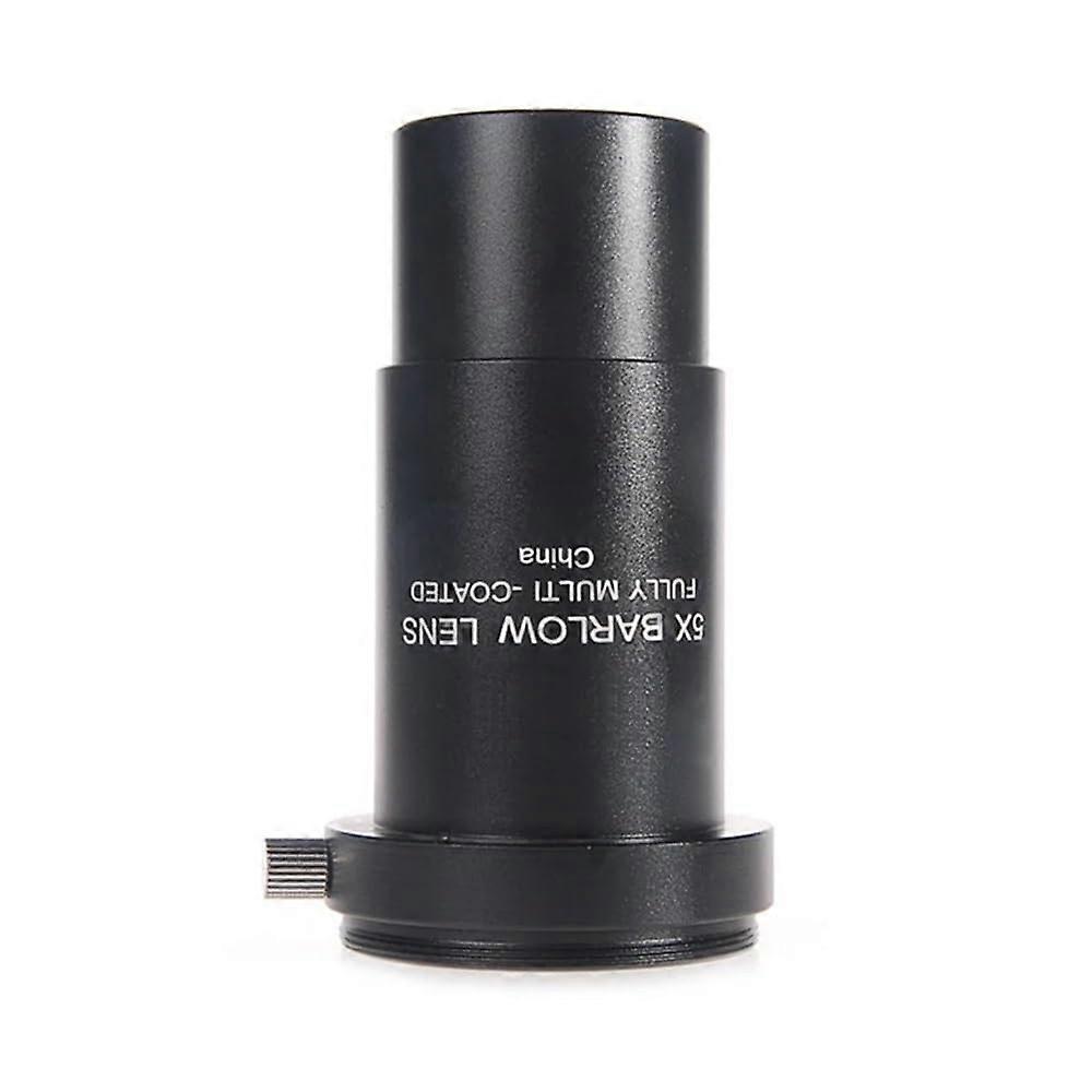 5X Barlow Lens Metal 1.25 Inch with M42x0.75 Thread for Telescopes and Astrophotography Accessories