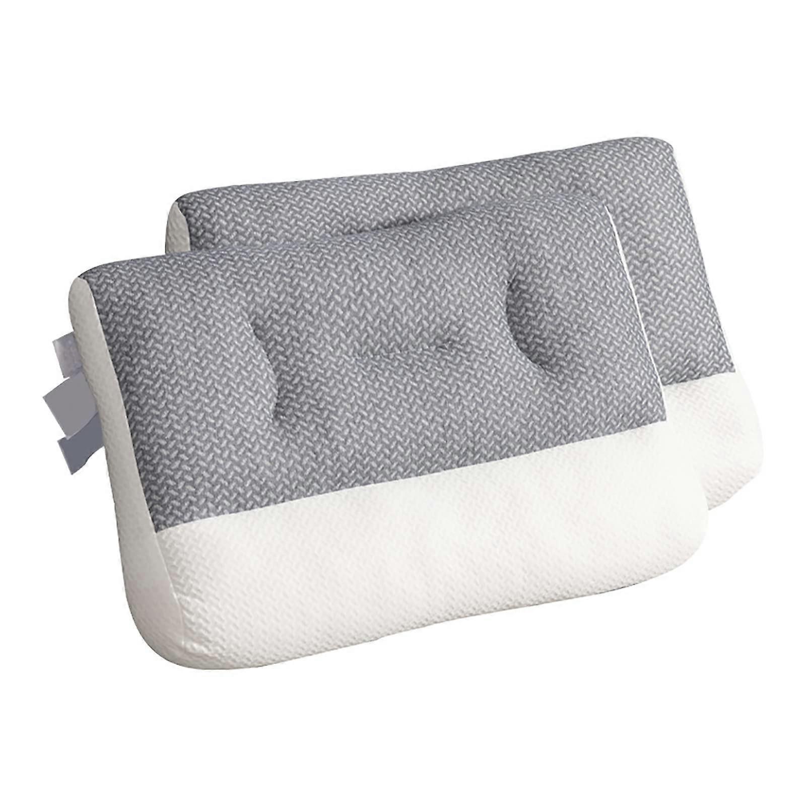Soy Fiber Pillow - Ergonomic Cervical Neck Pillow for Neck and Shoulder Pain Relief - Hypoallergenic and Supportive Design