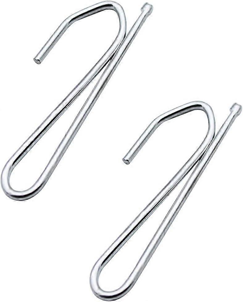 30 Pieces of Curtain Hooks Metal Curtain Hooks for Window Curtain, Door Curtain and Shower Curtain