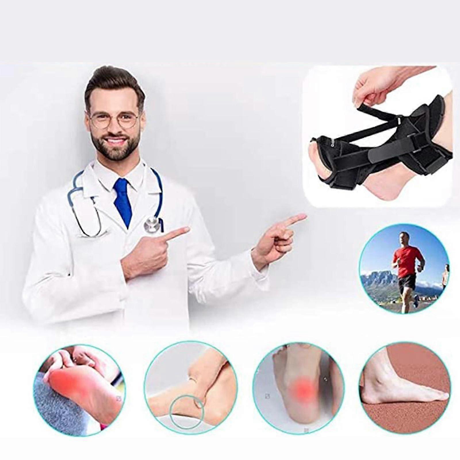 Plantar Fasciitis Night Splint, Upgraded Plantar Fasciitis Brace With Soft Memory Foam Pad