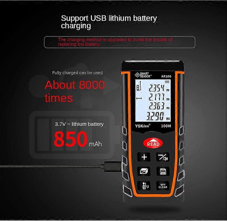 High precision hand-held engineering golf laser electronic level rangefinder with infrared measuring ruler AR50 AR70 AR100 AR120