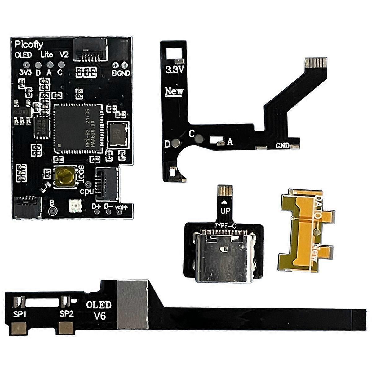 Brand New 1 Set Upgradable Flash Memory Oled/Lite/ Core/OLED V6 Core Chip Rp2040 Game Console Accessories D