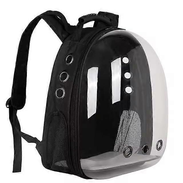 Stylish Transparent Cat Backpack - White Portable Space Capsule, Breathable, Comfortable Design for Pets