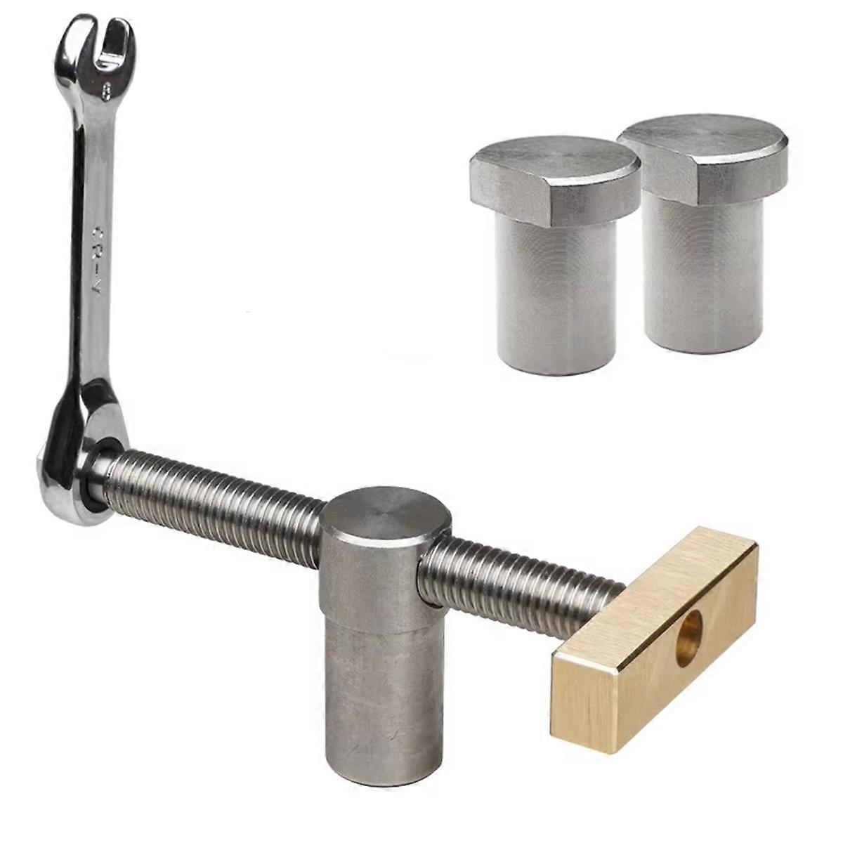 19mm Bench Dog Clamp 3/4 Inch Dog Hole Clamp Woodworking Adjustable Workbench Stop Stainless Steel B