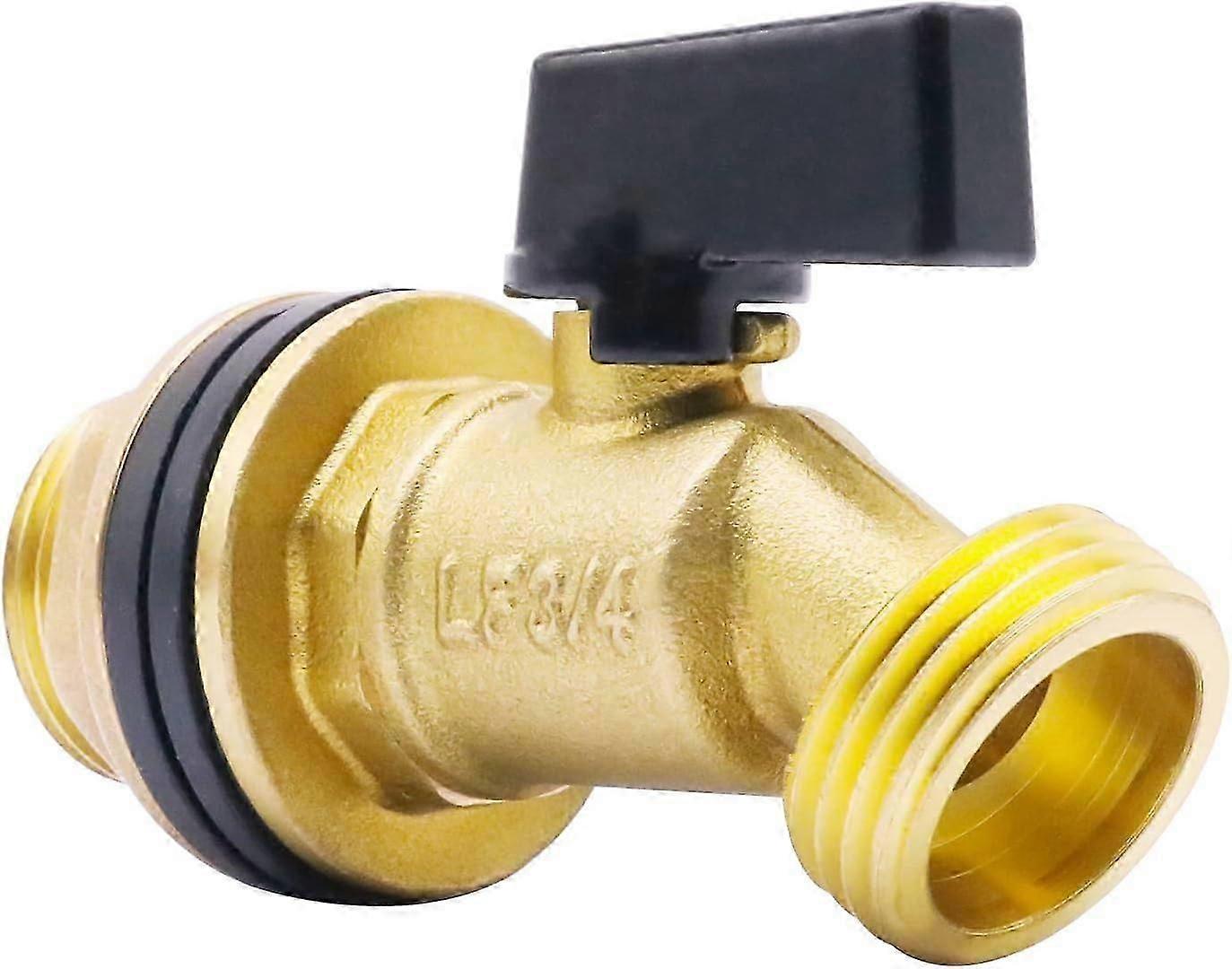 Regntønnekran, messing 55 gallon vanntankkran, 3/4 utløp