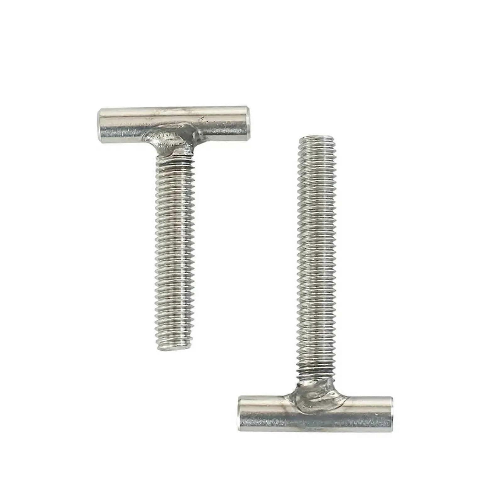 T-Slot Bolt Stainless Steel 304 Cylindrical Weld-On T-Bolt M4 M5 M6 M8 M10 M12 Includes 5x M6X50 Silver