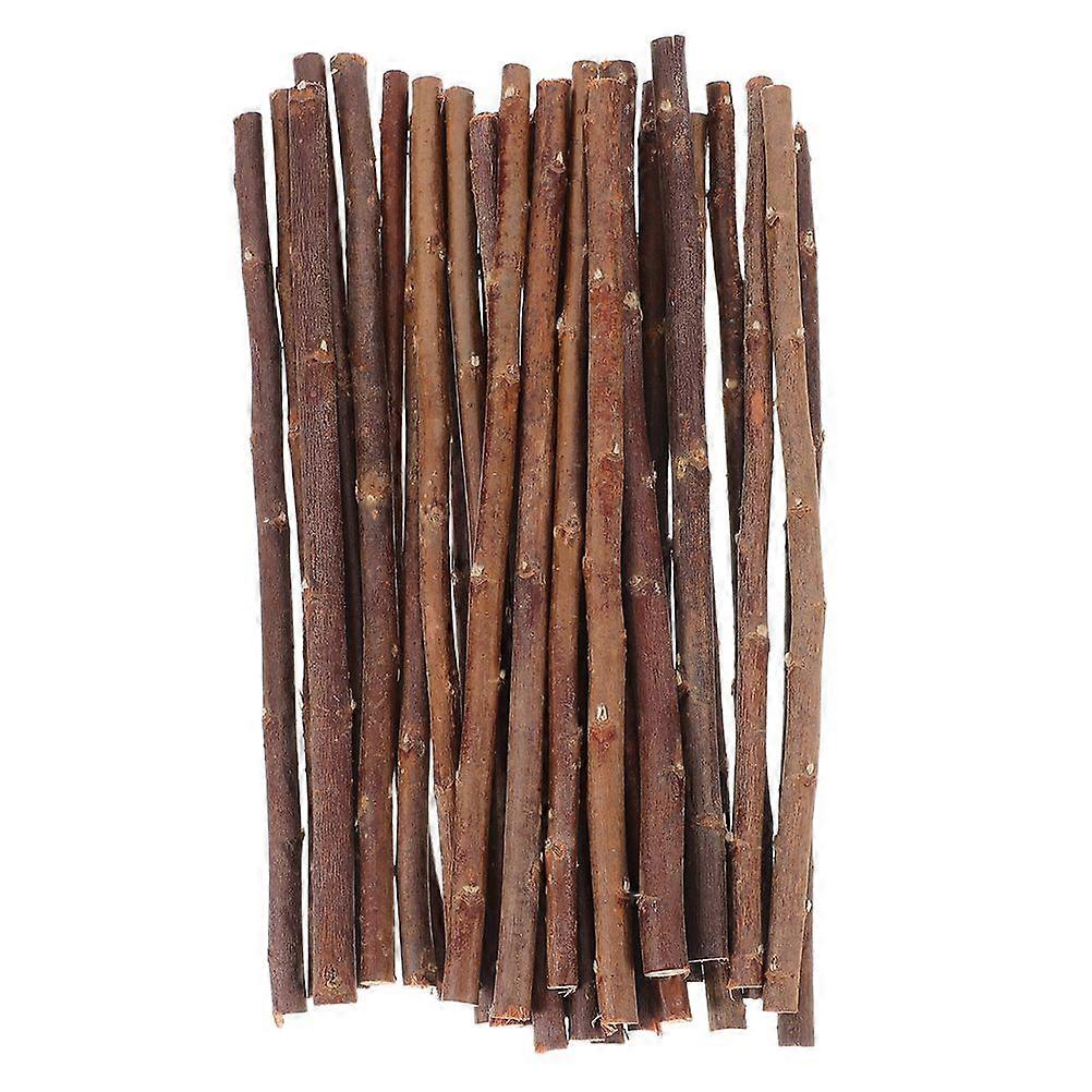50PCS Wood Log Stick Wooden Sticks for Crafting Photography Props Tree Twigs DIY Handicraft Model Materials for Holiday Projects