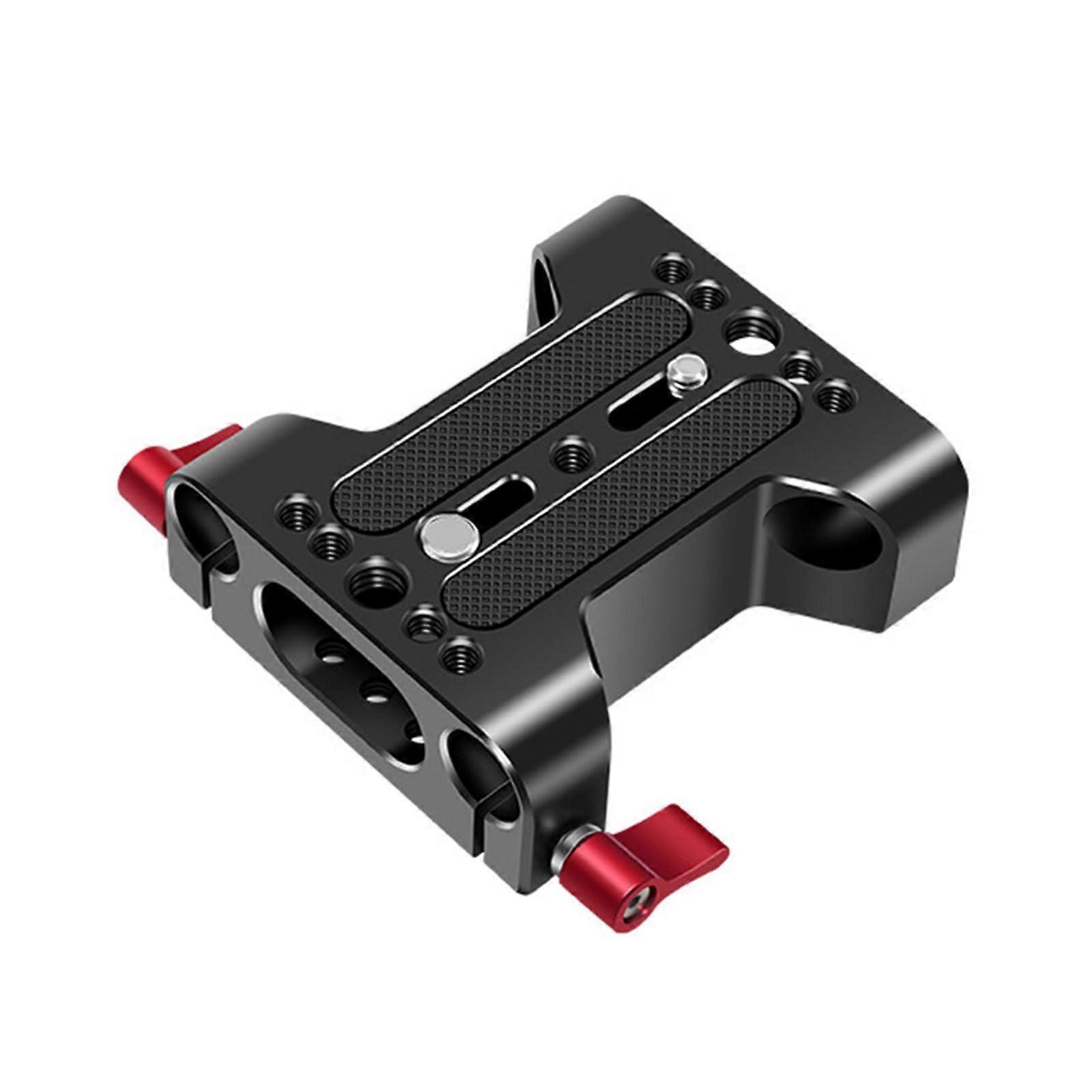 DSLR Camera Base Plate With 15mm Rod Rails Clamp For Camera Cage Tripod Mount Plate Camera Accessories