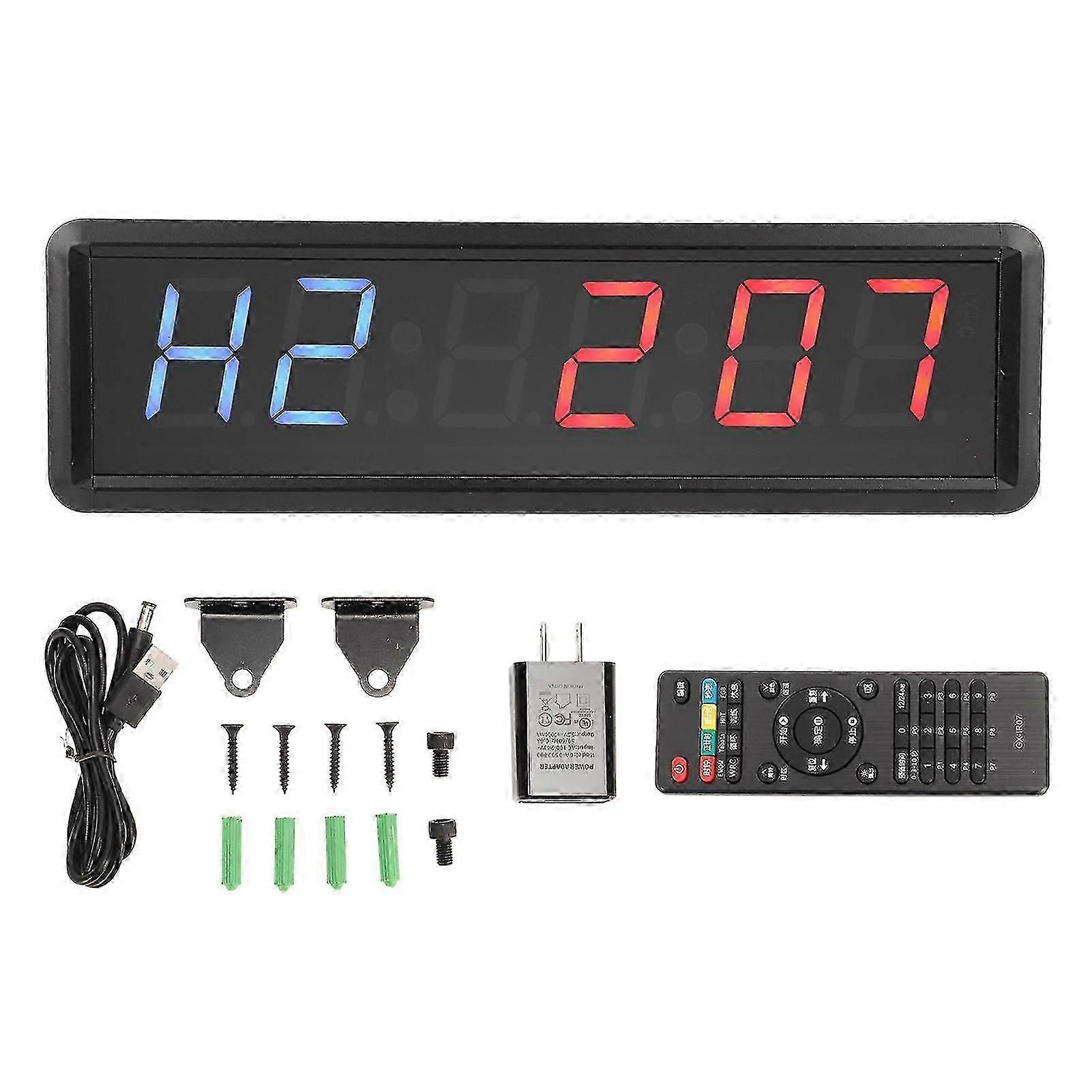 1.8in Led Digital Timer With Remote Control Countdown Interval Clock Stopwatch -CDSX