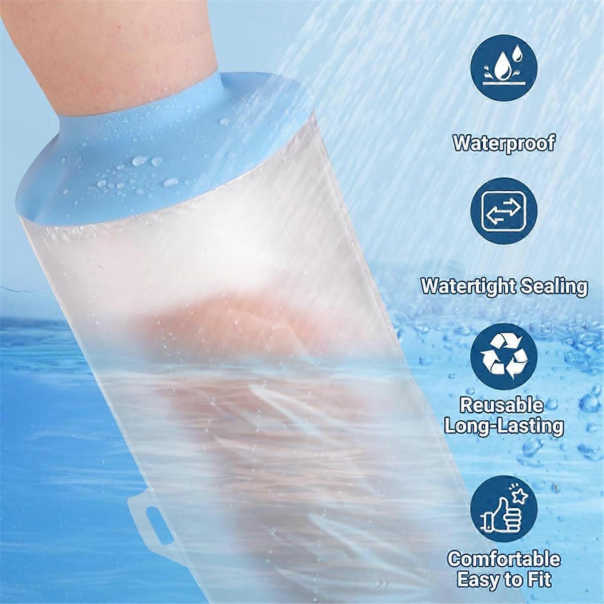 Waterproof Cast Covers for Shower Arm Cast Protector for Adult Water Proof Reusable Sleeve Dry Bag W