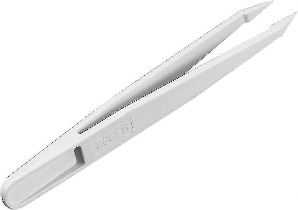 ملاقط بلاستيكية مضادة للكهرباء الساكنة ، طرف نقطة مائلة دقيقة للمجوهرات الحرفية DIY