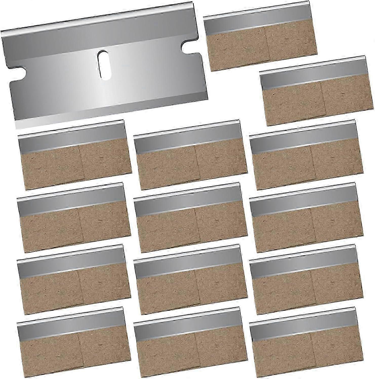 20 Pieces Ceramic Hob Scraper, Glass Scraper, Ceramic Glass Scraper, Scraper, Ceramic Glass Scraper, Metal Replacement Blades for Scraper, with Leath