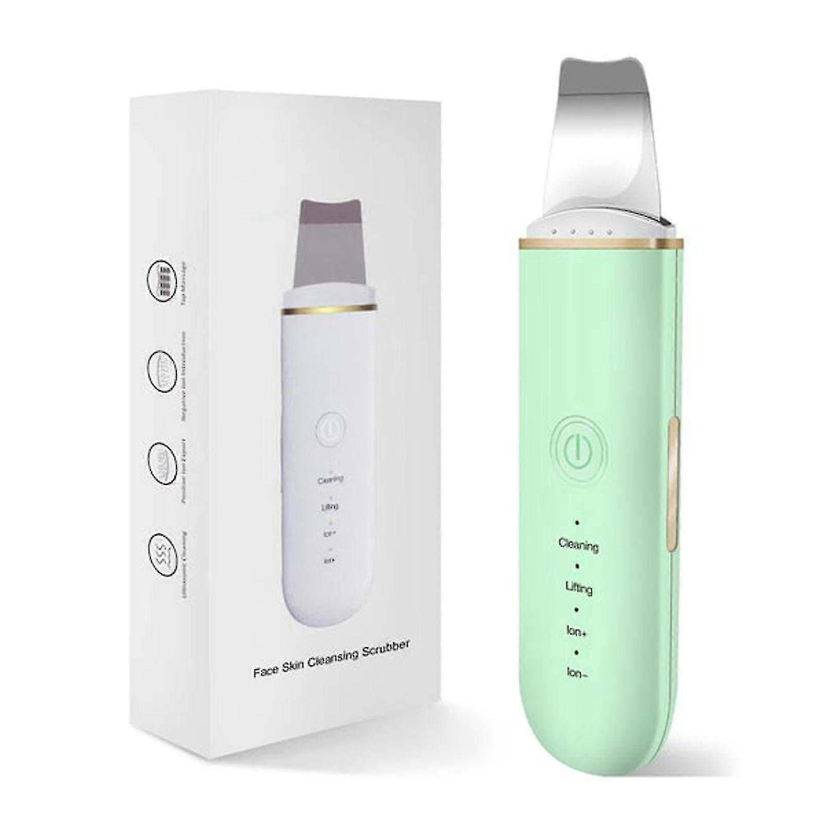 Ultrasonic Skin Scrubber,Pore Cleanser Cordless Facial Skin Scrubber Usb Rechargeable Face Scraper, New