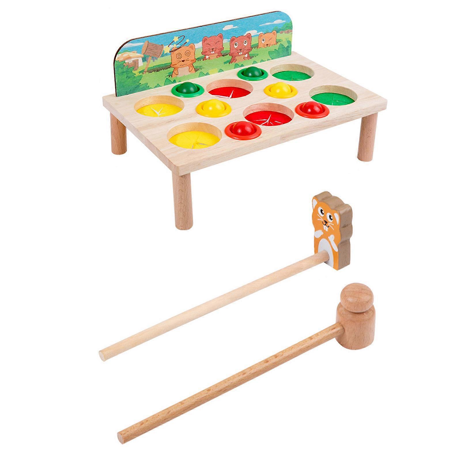 Jouet de martèlement pour bébé Développement du cerveau Pensée logique Coordination œil-main Bébé Busy Board Interactif Wrack-A-Mole