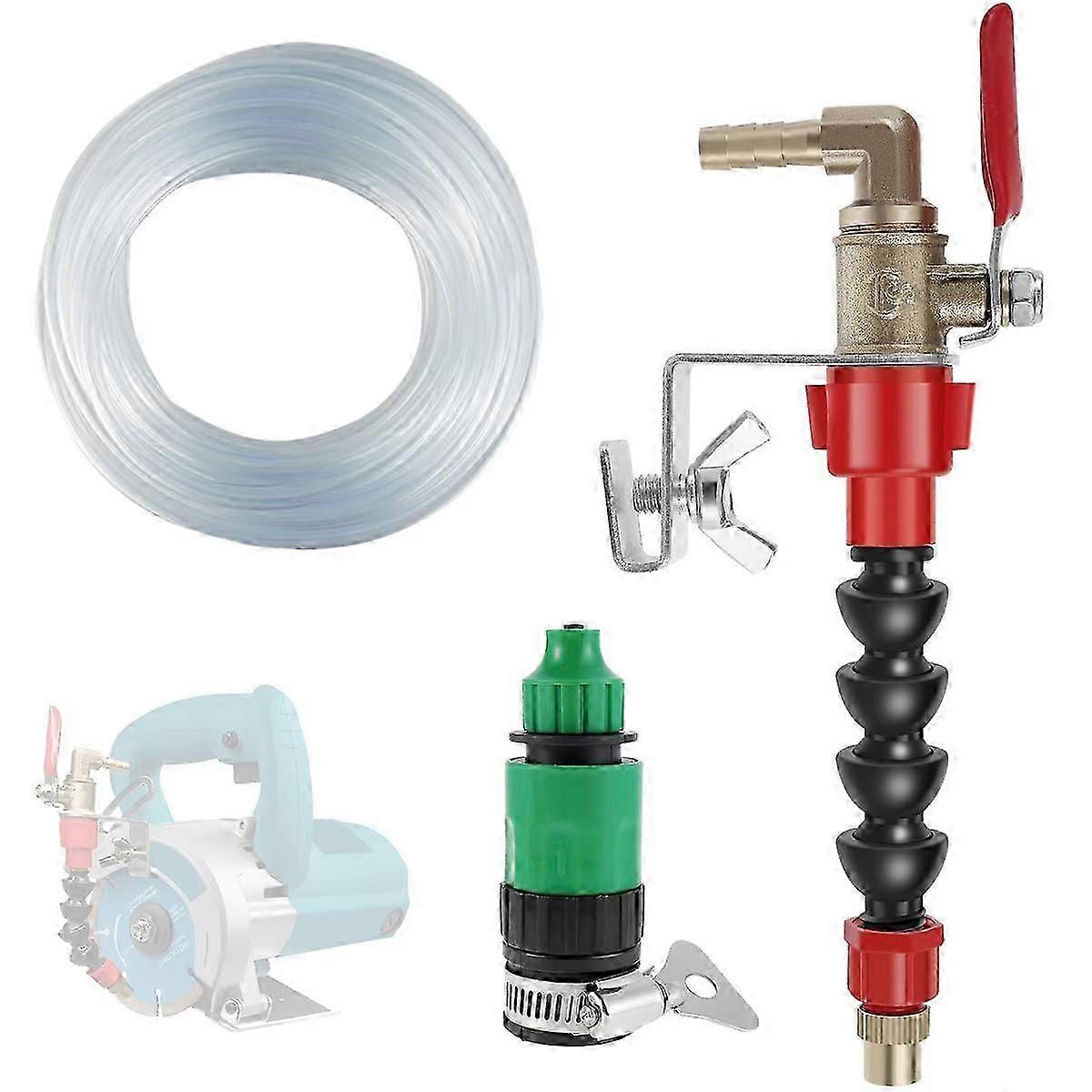 High-Speed Dust Removal Cutter with 5m Pipe & Water Mist System