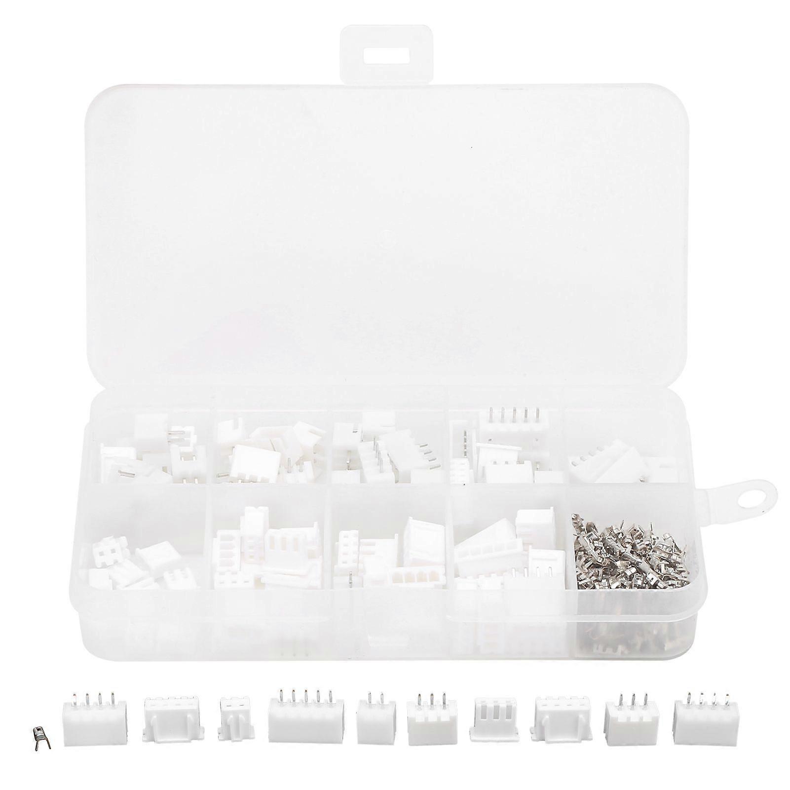 High quality  JST 2.54mm 150PCS White Electronic Butt Terminal Connector Box Bare Terminal