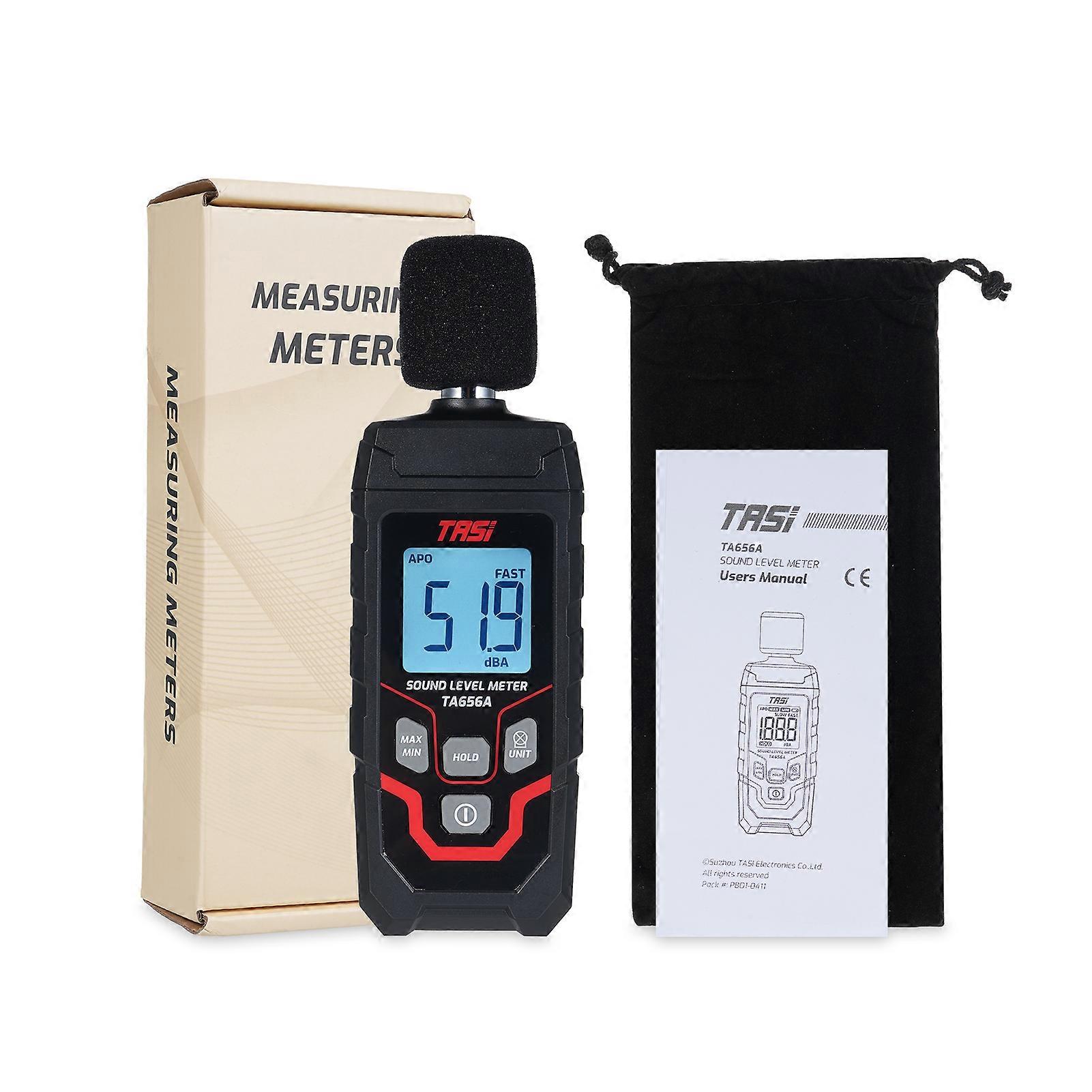TASI TA656A 30~130dB Sound Level Meter Decibel Meter Sound Level Sound Detector Noise Meter 0.1dB High Precision Noise Detector