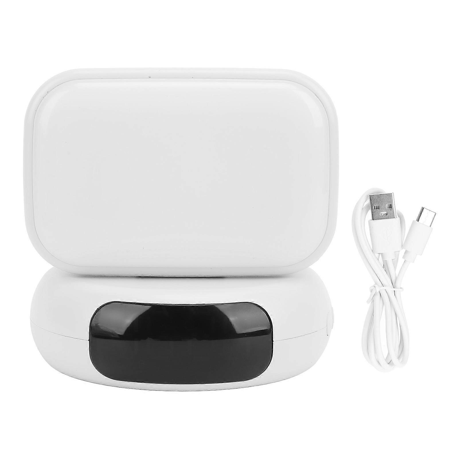 White LED Night Light Bluetooth Speaker: Alarm Clock, Music Player, 3-Level Brightness