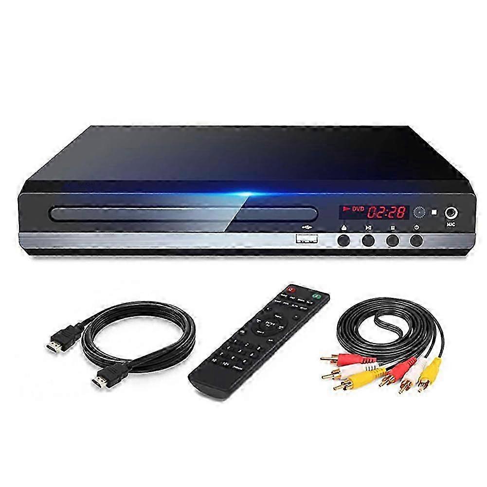 1080P HD All Region Free DVD Player for TV with AV Output and CD Playback