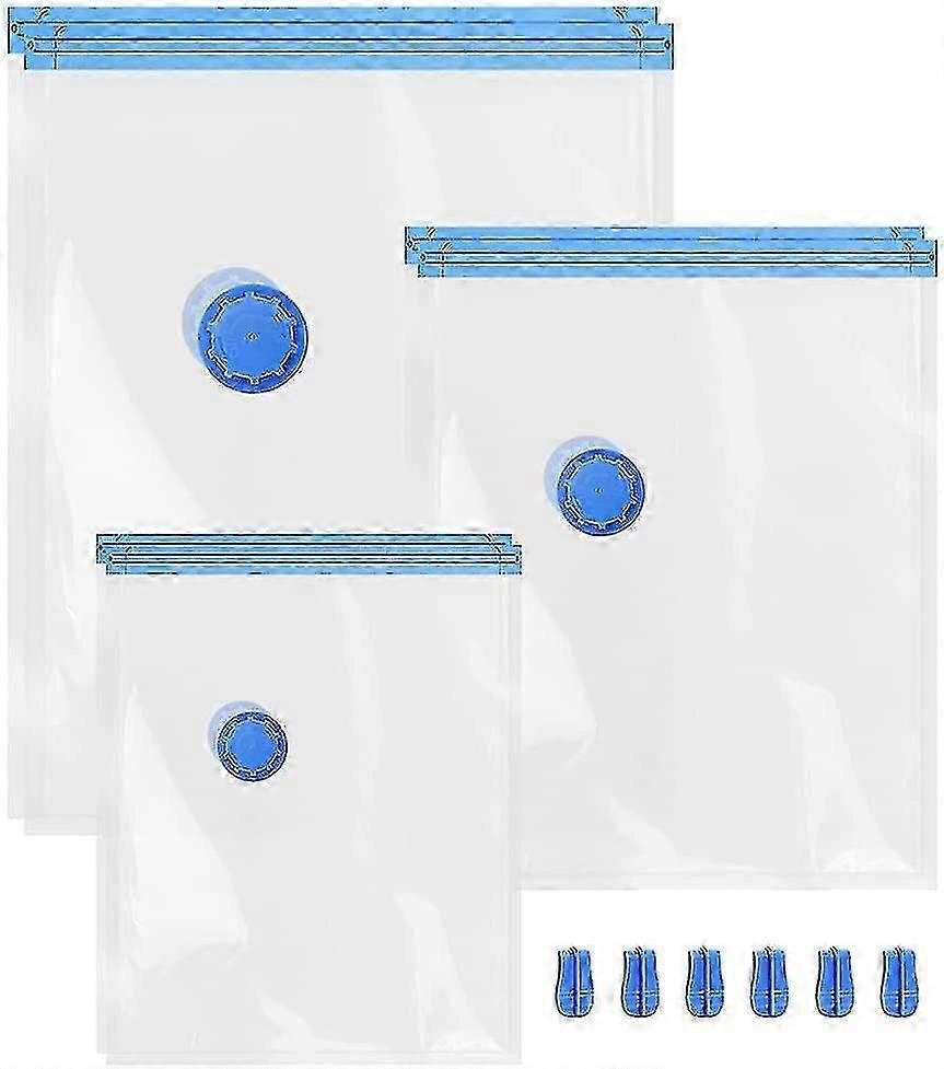 衣服と羽毛布団用の真空バッグ、6つの真空袋