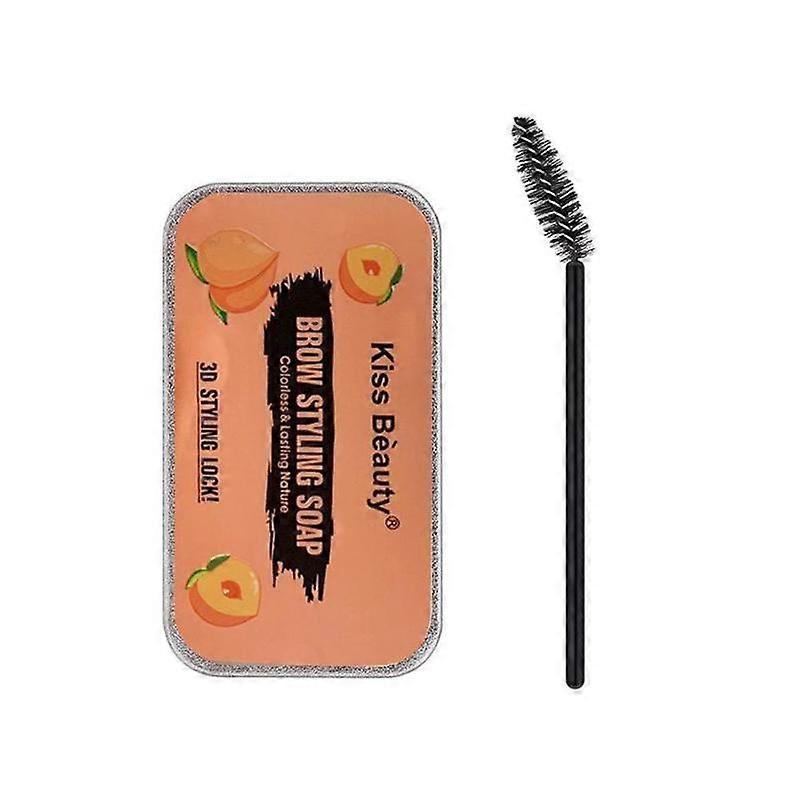 Orange (A)$Eyebrow Raincoat Eyebrow Cream Shaping Soap Colorless Transparent Refreshing Long-lasting Natural Eyebrow Shaping