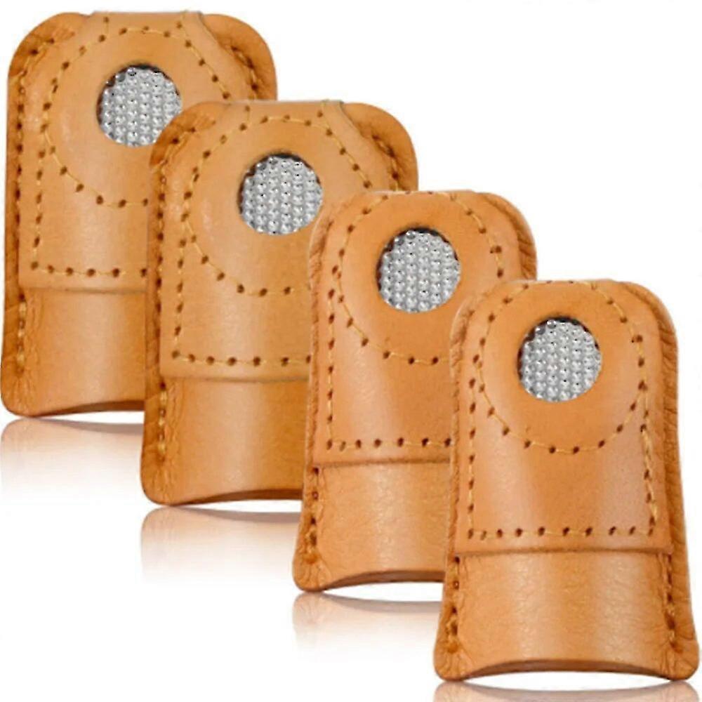 Husă degetar din piele pentru cusut tricotat acul Protecție pentru degete