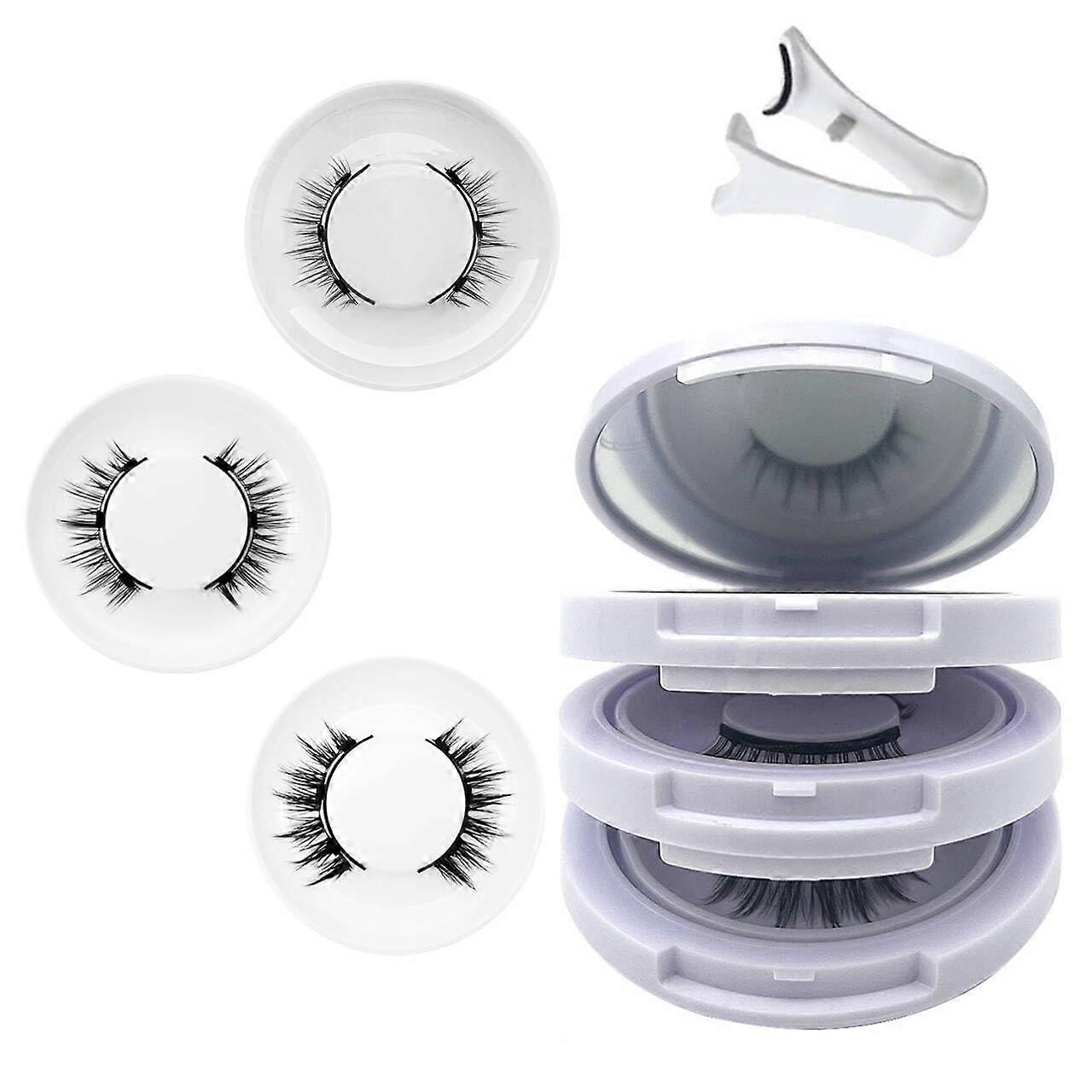 Meylora Magnetic Lashes, Reusable No Glue or Liner Needed (NaturalSimpleIris)