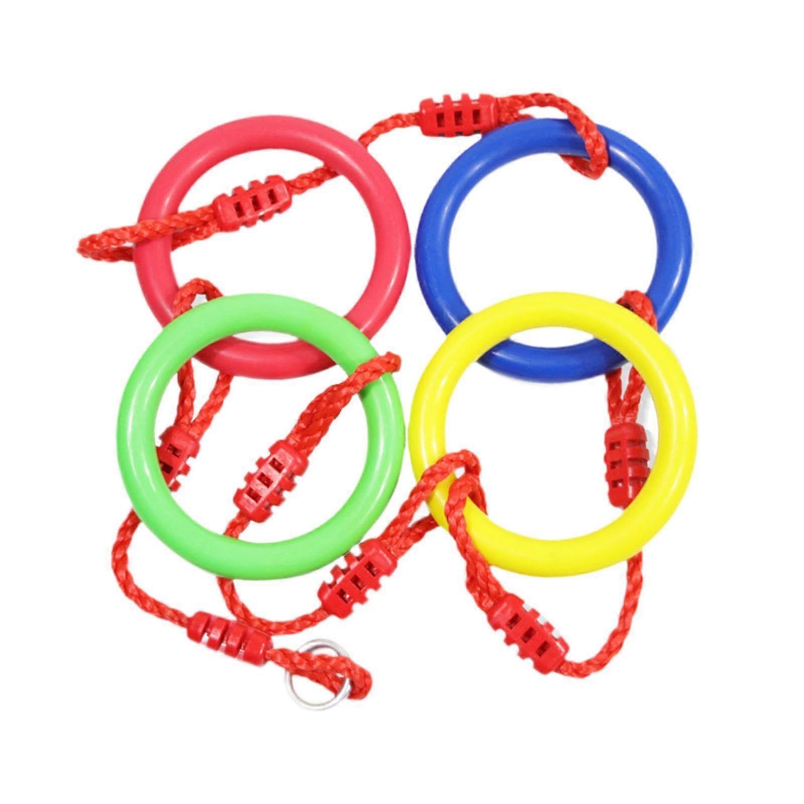 's climbing rope with gymnastics swing for indoors, 4 rings