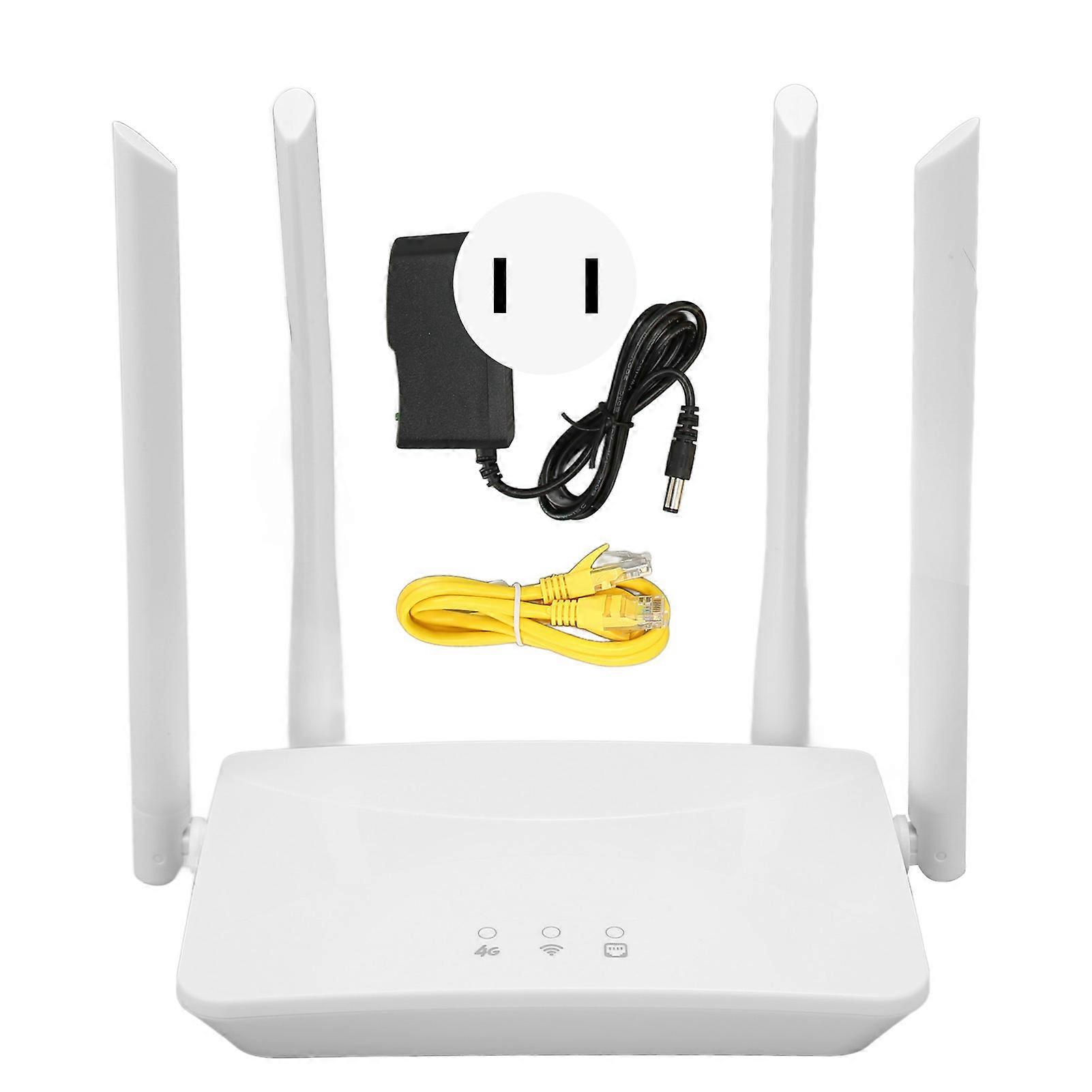Routeur sans fil 4G LTE 300 Mbps Cat4, point d'accès Wi-Fi mobile avec emplacement pour carte SIM pour la zone européenne, prise américaine 100-240 V