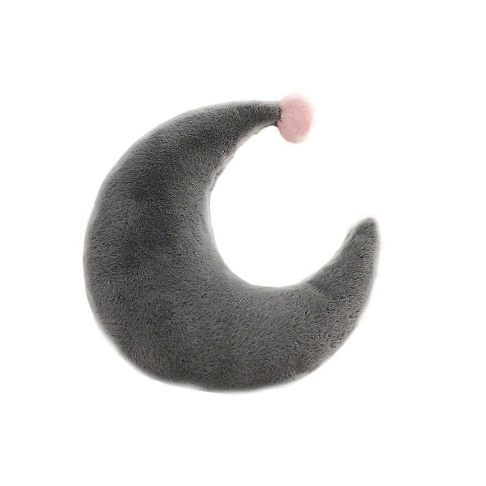 Moon Pillows Decorative Throw Pillow Sofa Use Dark Grey 35 x 35cm Cuddle Cushion 1Set