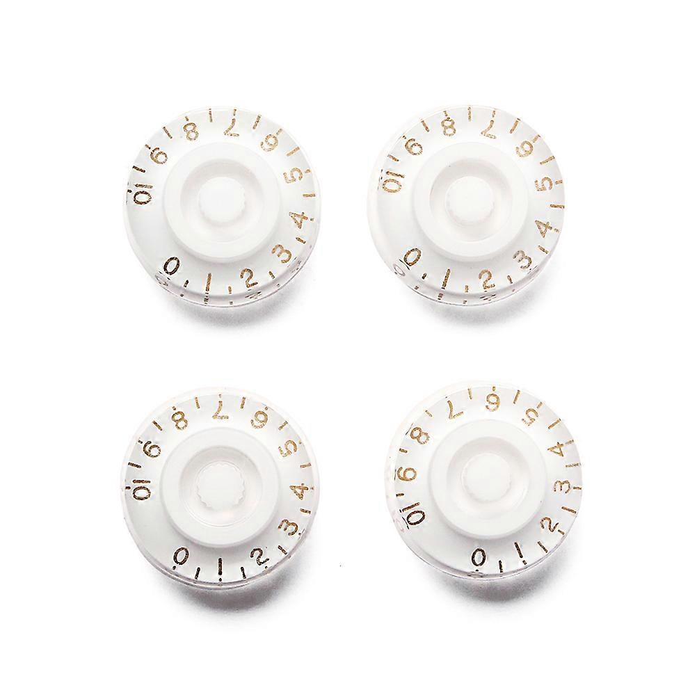 4 Pack Electric Guitar Speed Control Knobs Durable Black Metal Tone & Volume Knobs for Custom Guitar Sound & Style Replacement Accessories