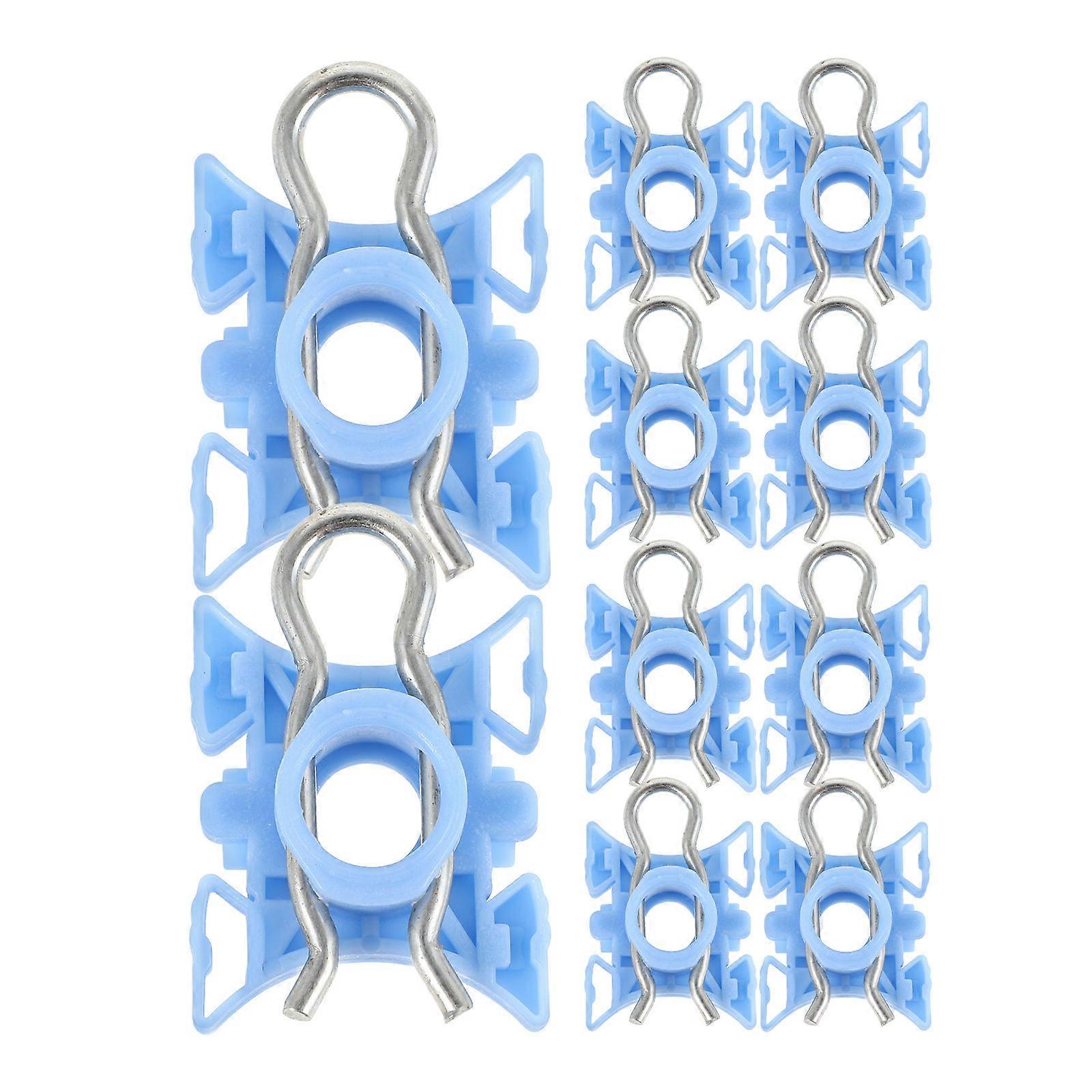Window Glass Slide Adjuster Car 3.50X2.70X0.50CM Plastic Glass Fixing Clip 10Pcs