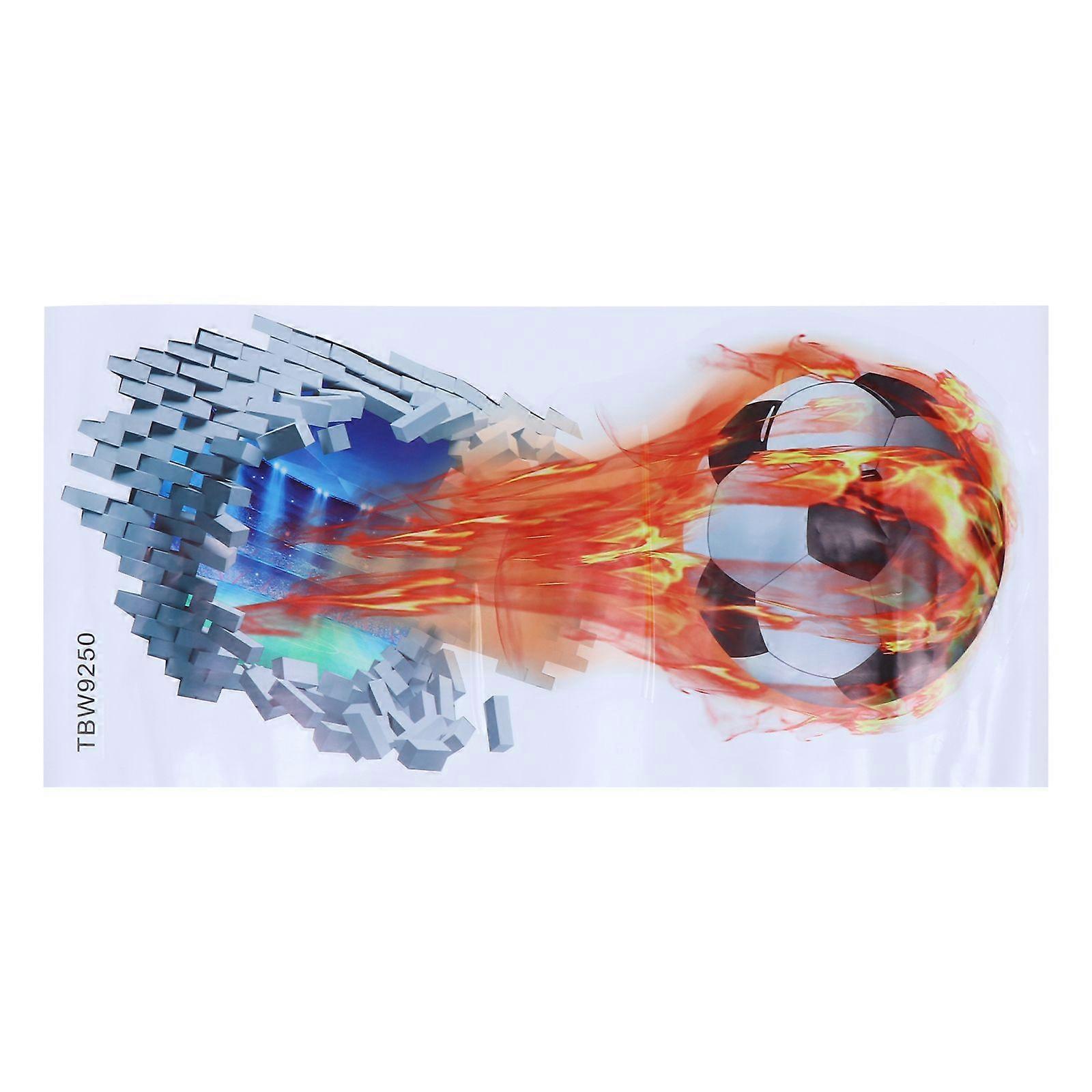 1Pc 3D Soccer Modeling Sticker Creative Wall Decal Home Decorative Wallpaper