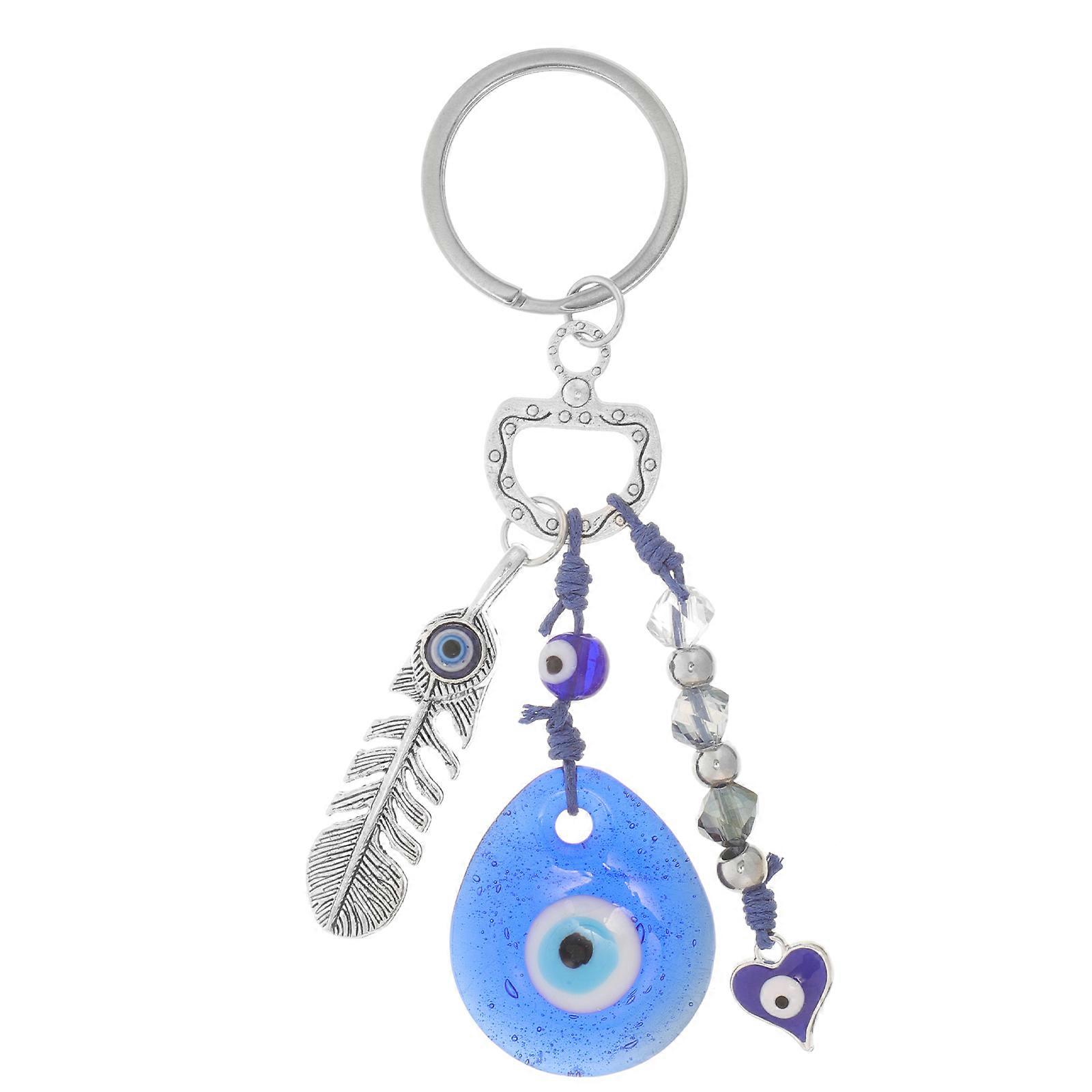 Evil Eye Keychain Charm for Women – Durable, Stylish Pendant for Car Rear View Mirror – Unique & Portable Accessory for Individual Expression