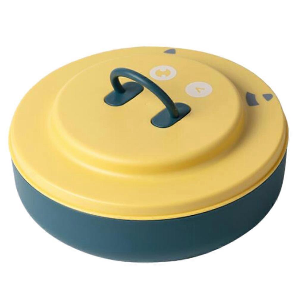 Compartment Candy Containers Storage Tray Yellow 25x10.2cm Dried Fruit Storage 1Pcs