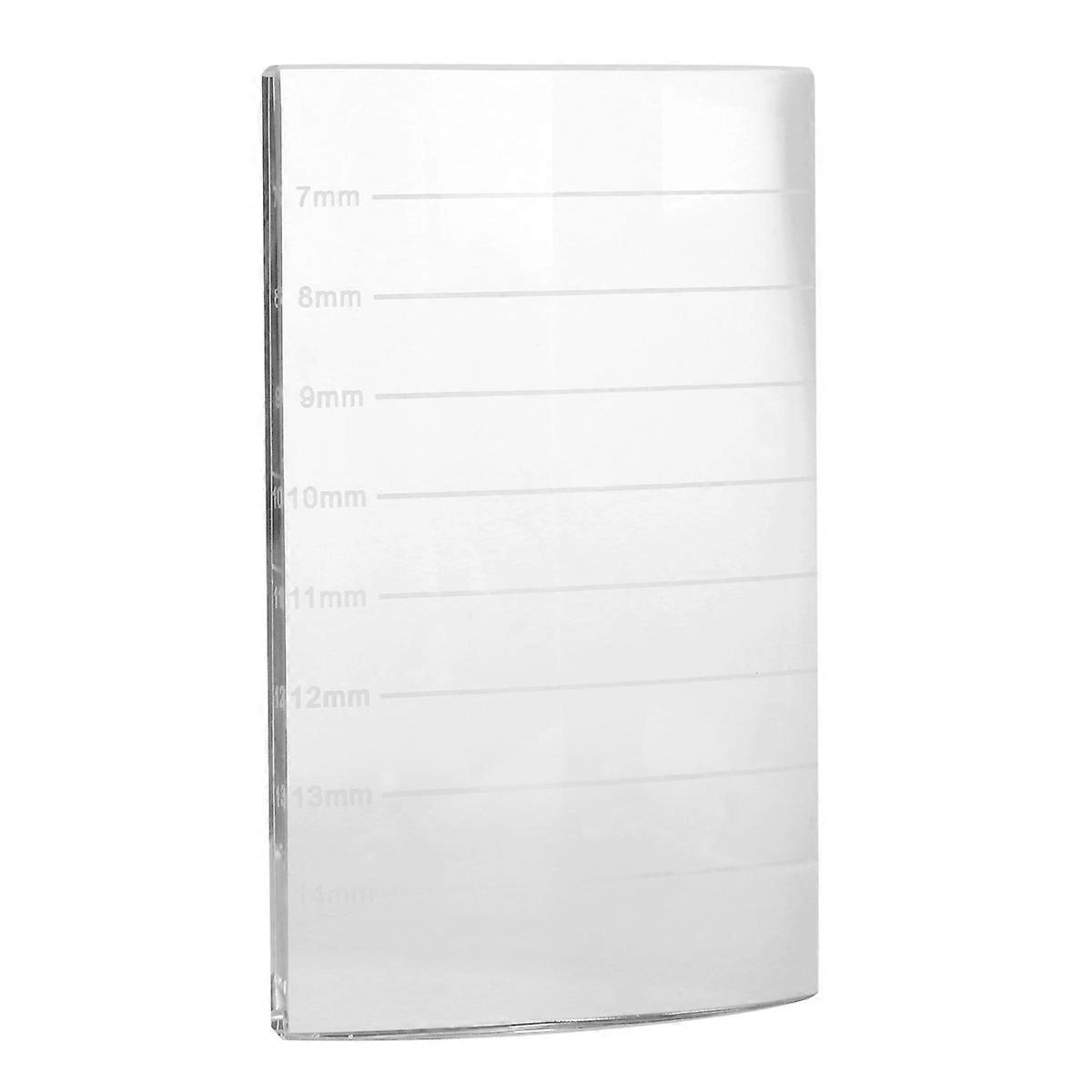 Eyelash Extensions Tool Glass Adhesive Glue Pallet Holder for Beauty Salon Crystal Glass Eyelash Length Distinguisher 1Pack